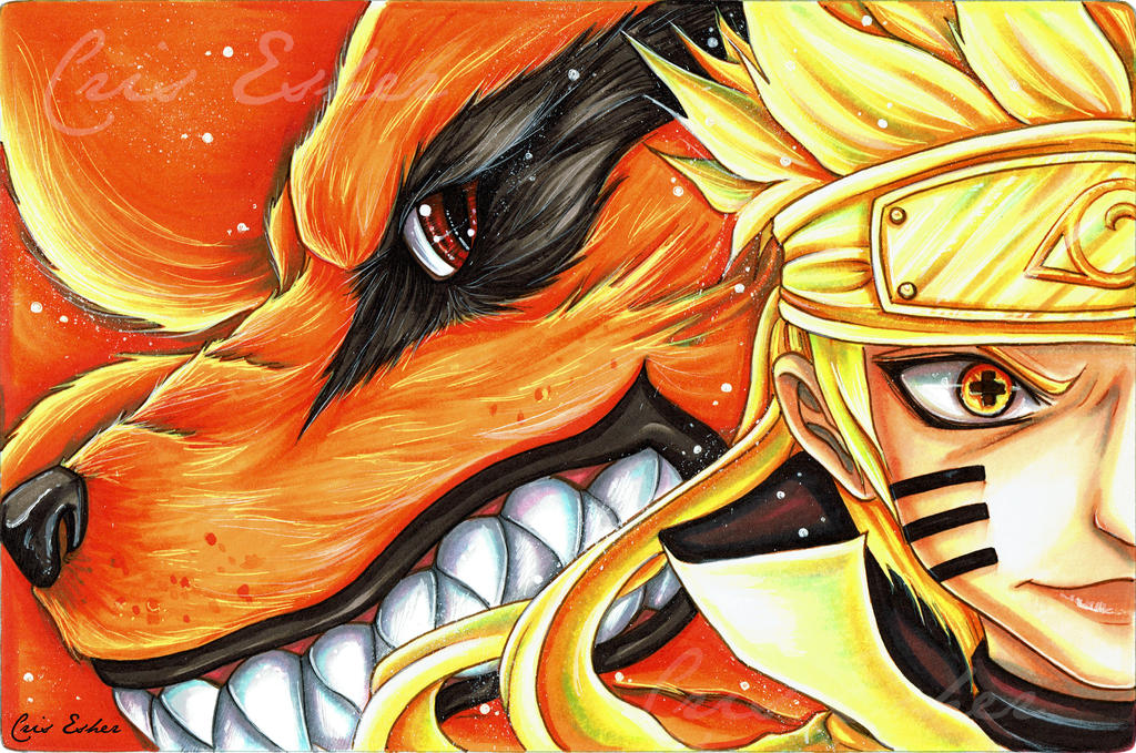 Kurama and Rikudou - Fanart Naruto Shippuden by CrisEsHer on DeviantArt.