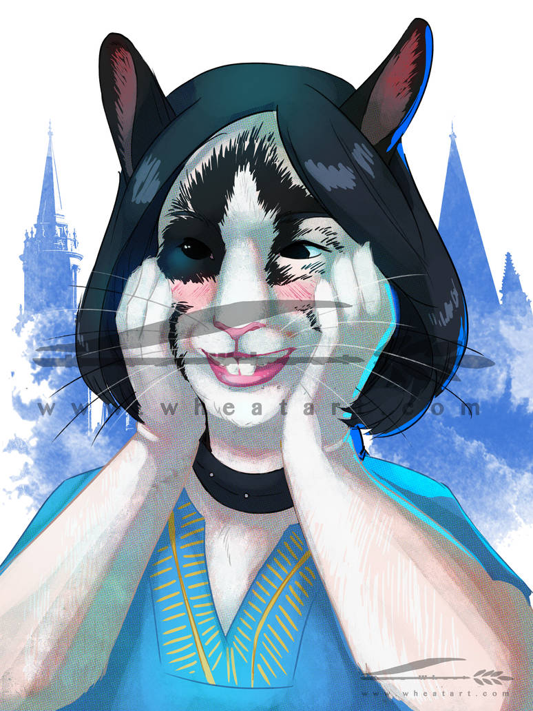 Morph Magic Rabbit Morph Portrait: Dutch Rabbit by Wheatart on DeviantArt