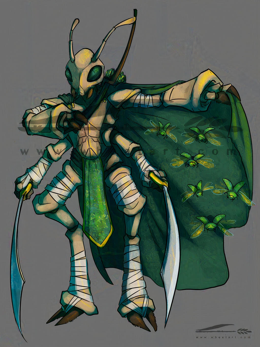 DnD Thri Kreen by Wheatart on DeviantArt