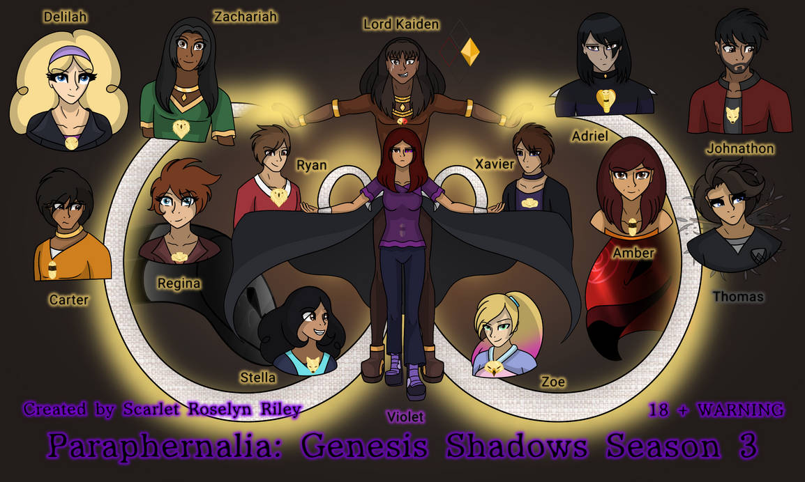 Season 2 Genesis Shadows: Paraphernalia Characters