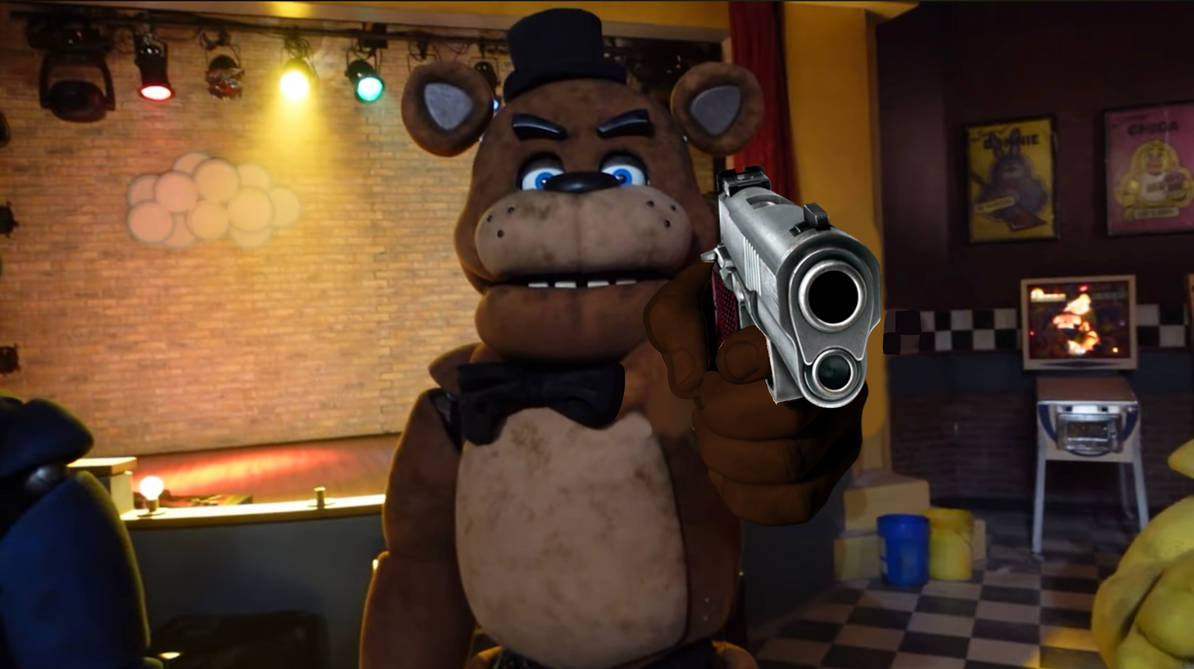 Freddy Holding a Gun At You (Shetpost Meme) by MisterCraigBoi on DeviantArt