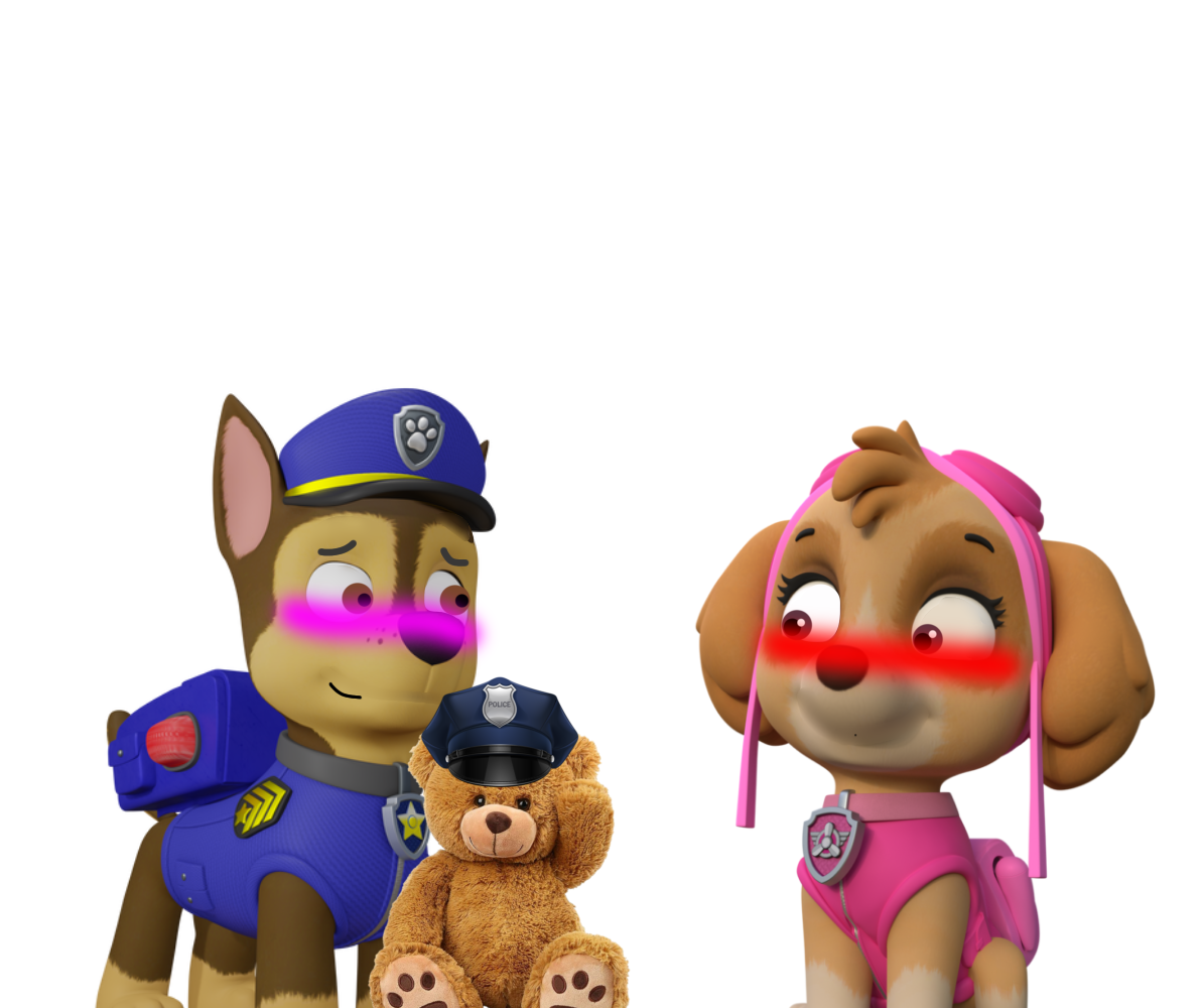 Chase Giving Skye a Teddy Bear As a Present by MisterCraigBoi on DeviantArt