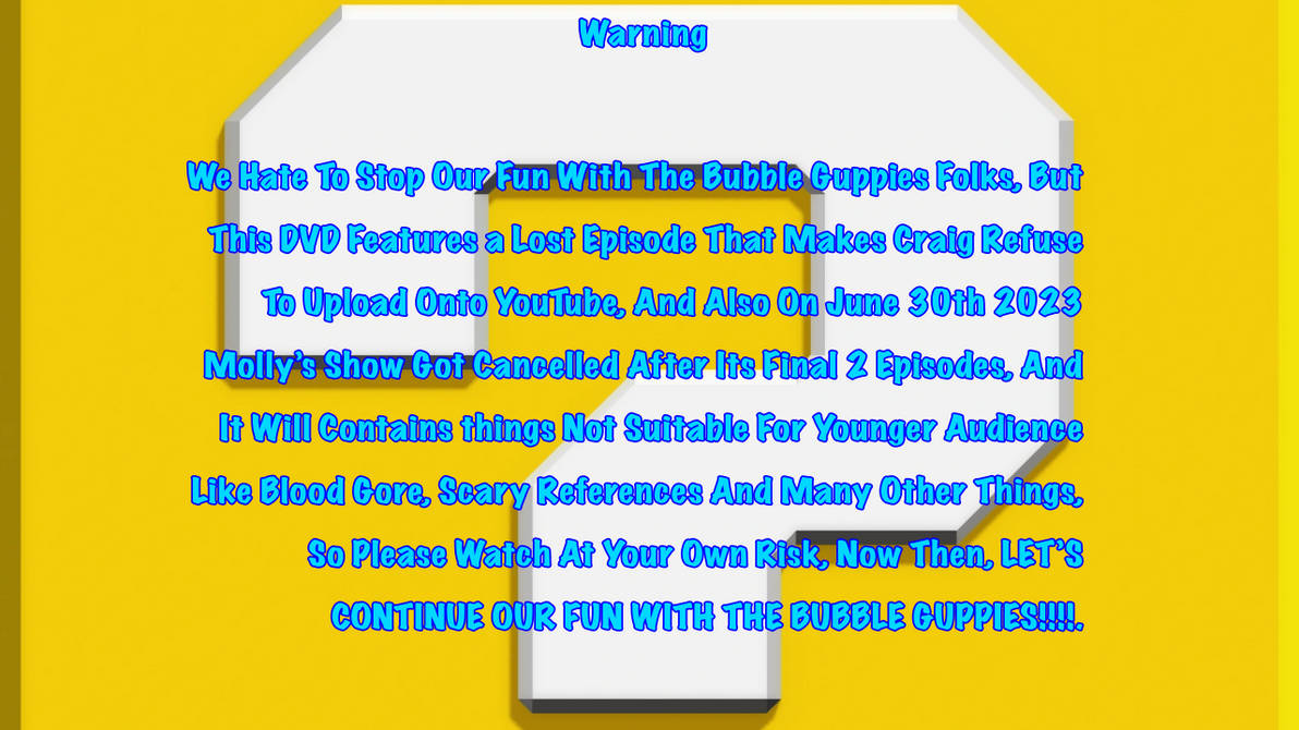 The Warning Screen Before The Last Episode by MisterCraigBoi on DeviantArt