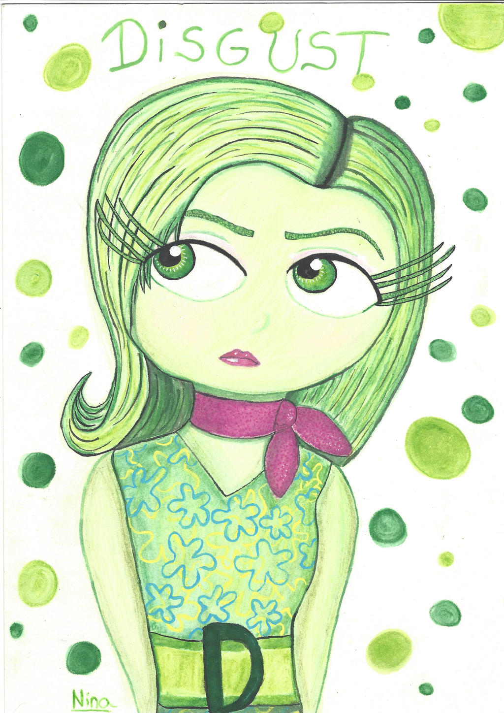 Disgust Inflation Deviantart Disgust- Inside Out by RyuShaina on DeviantArt