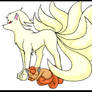 Ninetails and vulpix