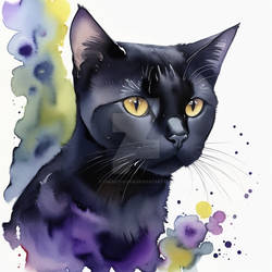 Bombay Cat Watercolor