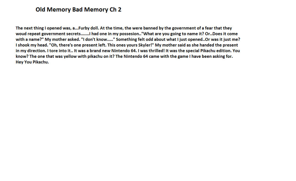 Old Memory bad memory Creepypasta ch2 by iloveyousonicEXE on DeviantArt