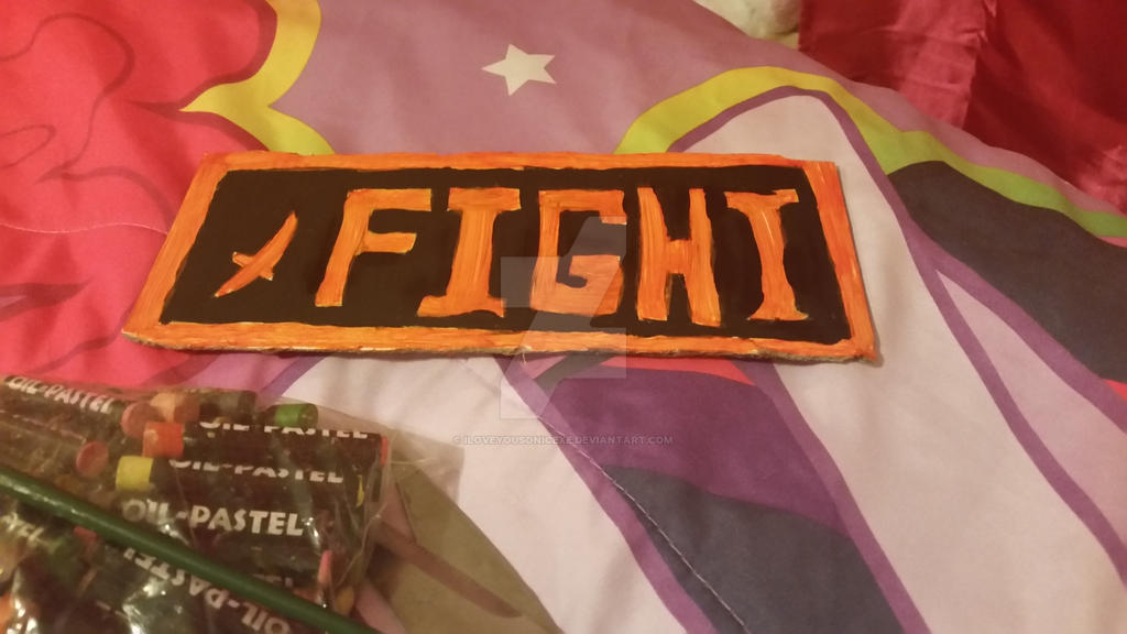 Undertale fight button prop by iloveyousonicEXE on DeviantArt