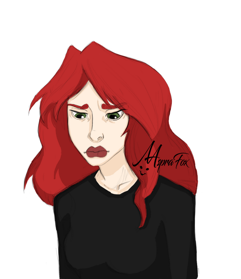 Jade is a little bit sad today :c by AspraFox on DeviantArt