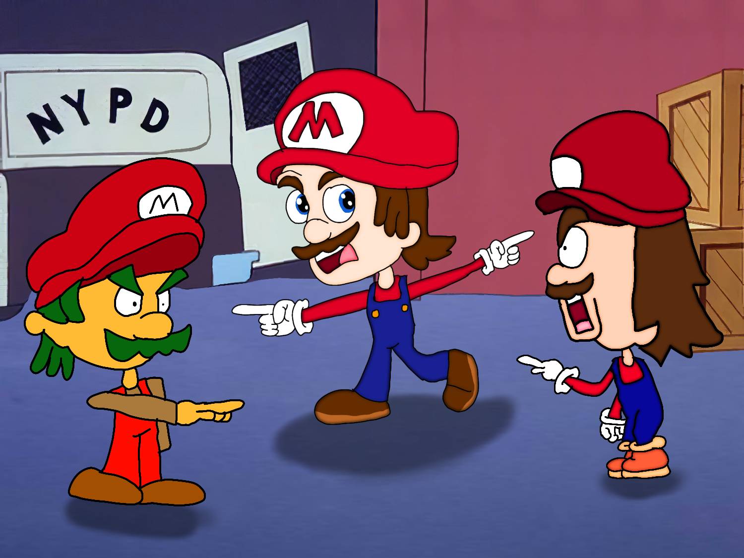 Mario Pointing At Rope Mario Fakers Pointing Meme by Juwoo19 on DeviantArt