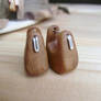 Cherry wood earrings