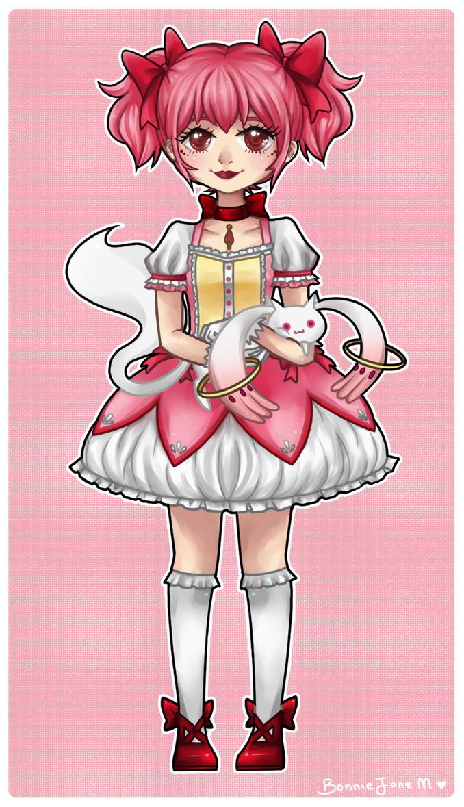 Madoka and Kyubey by Kiki-Myaki
