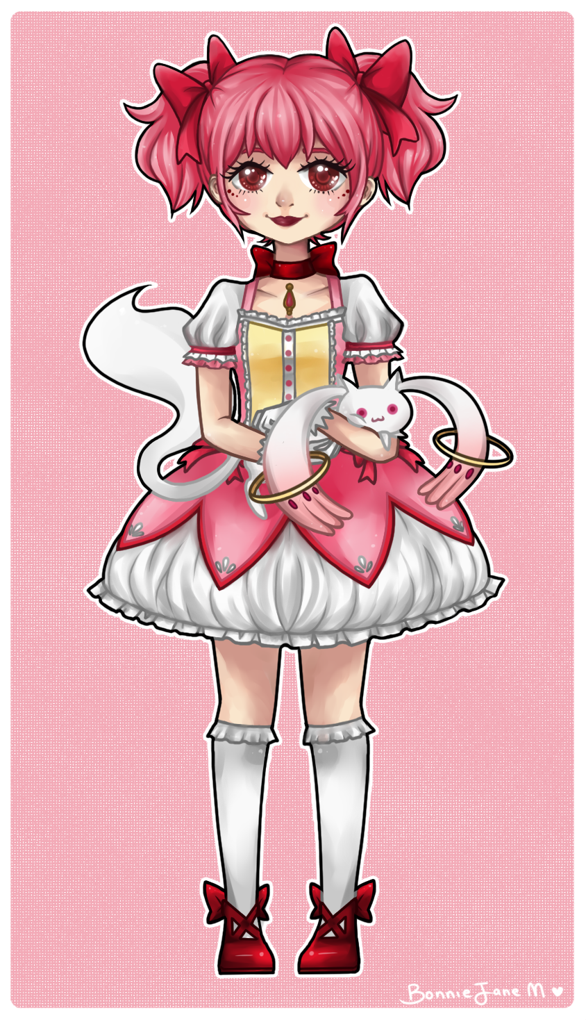 Madoka and Kyubey by Kiki-Myaki