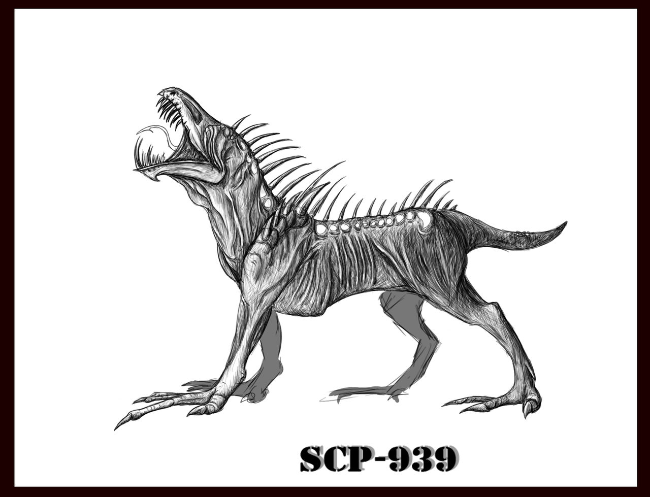 SCP 939 (lined and highlighted version) by veryartea on DeviantArt
