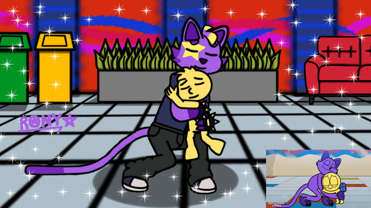 Catnap Hugging Player by RonyDark on DeviantArt
