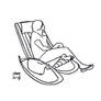 A woman sleeping in couch