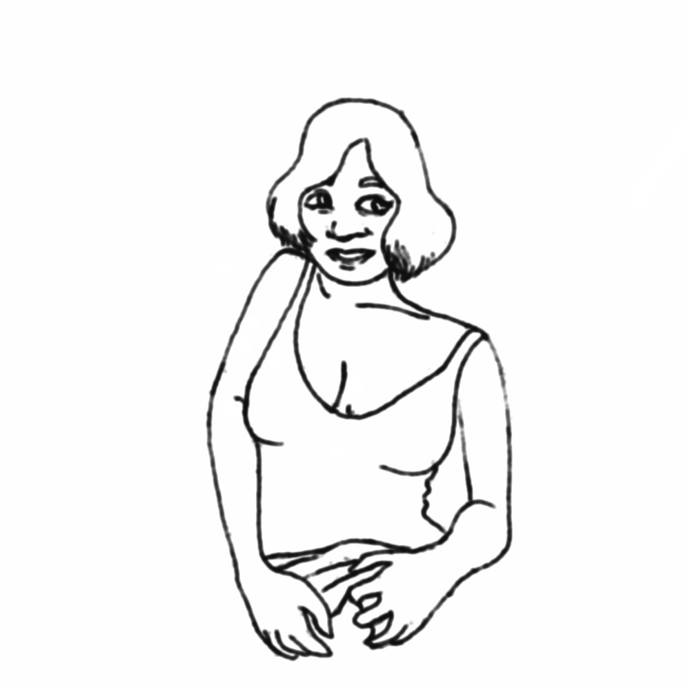A woman showing her hair in public