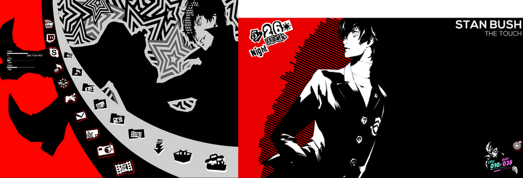 My Persona 5 themed desktop