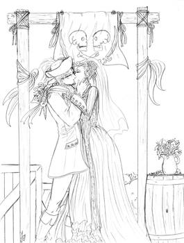 Pirate wedding commission