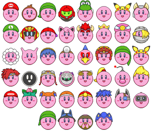 Super Smash Bros. Kirby Hats