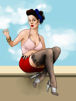 Pin up Peggy Brown