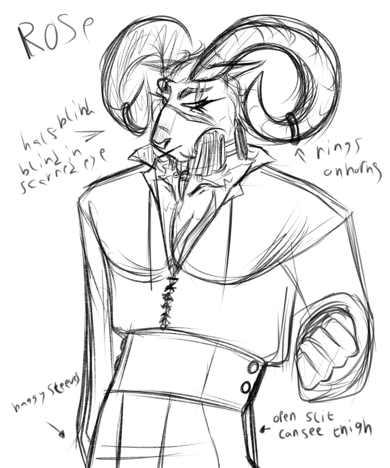 Rose concept art by BlissfullyLankArtz on DeviantArt