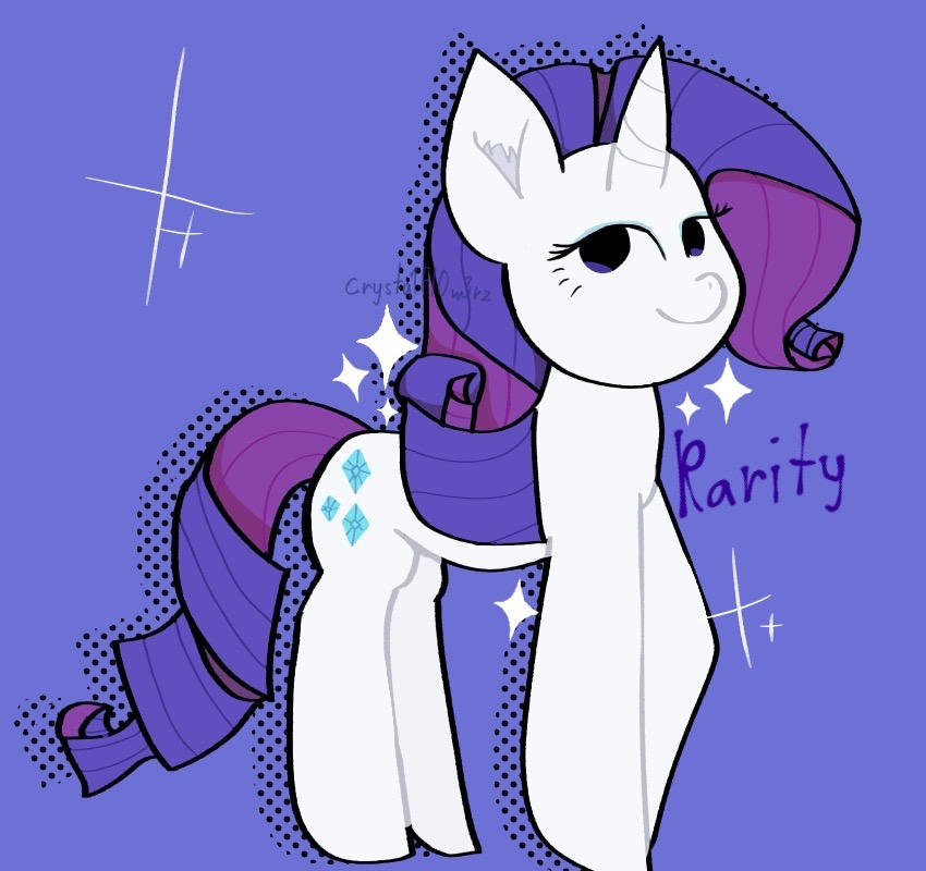 Rarity in my style by Crysta1Fl0w3rz on DeviantArt