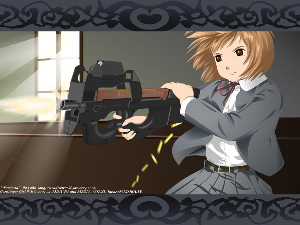 Wallpaper Henrietta Gunslinger Girls By Grimbyslayer On Deviantart Desktop Wallpaper Free