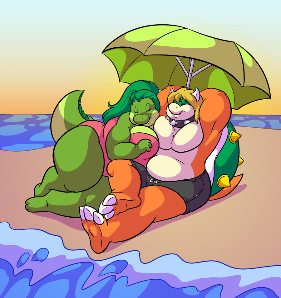Relaxing  on the beach