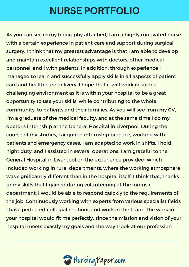 Nursing Portfolio Examples UK by NursingPaperSamples on DeviantArt