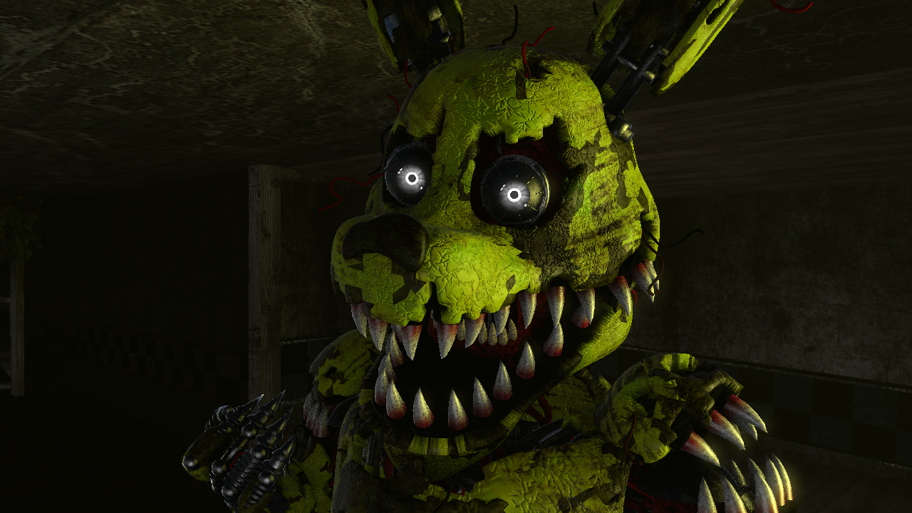 Fnaf 4 Nightmare Springtrap (REMAKE) by StupidFaceAaron on DeviantArt