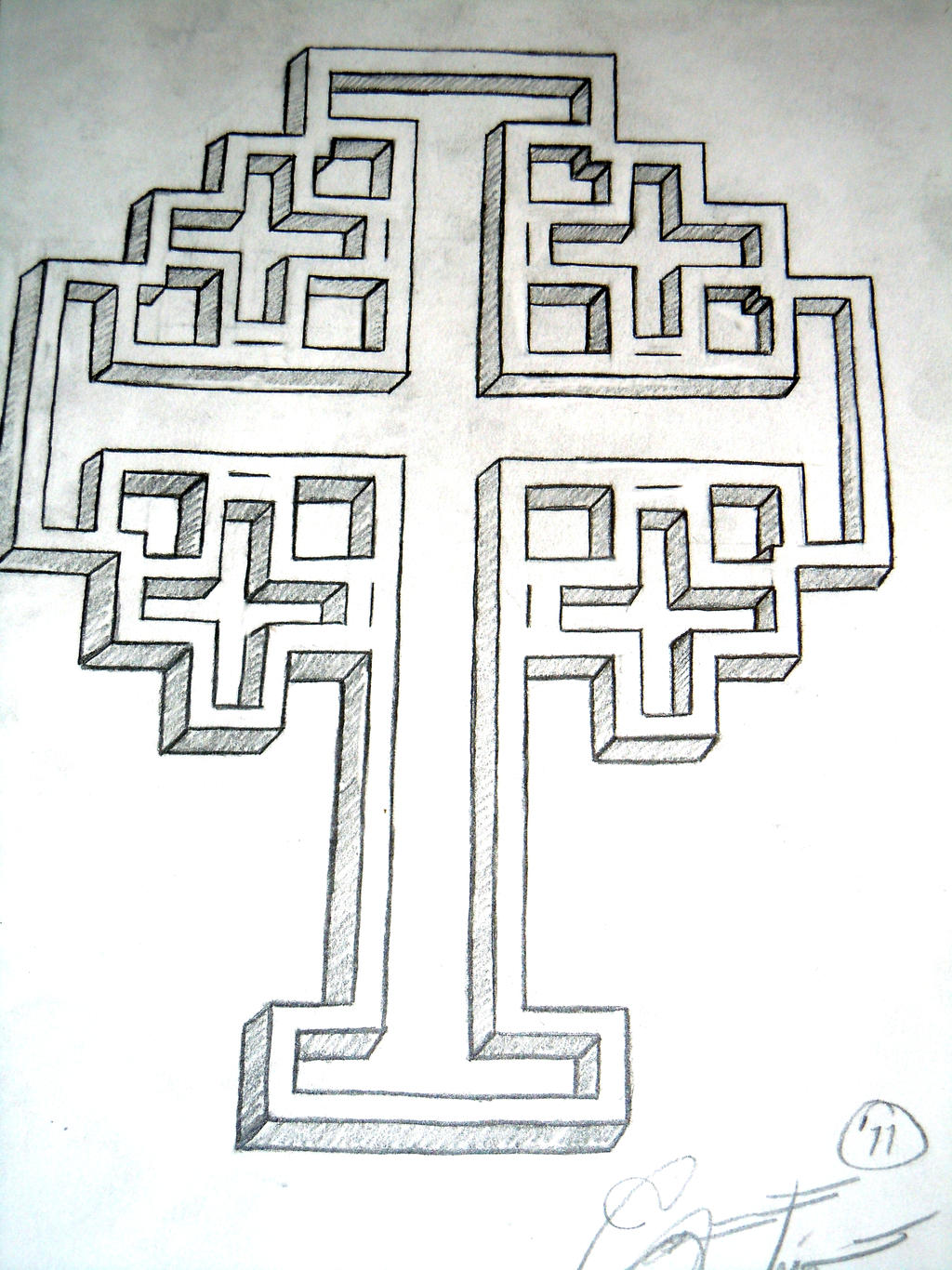 Jerusalem Cross Tattoo Design by skyborn011 on DeviantArt