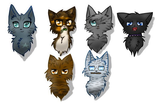 warrior cat headshots!