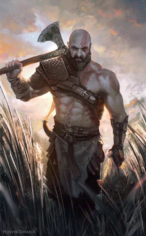 Kratos, Spartan Rage by Raivis-Draka on DeviantArt