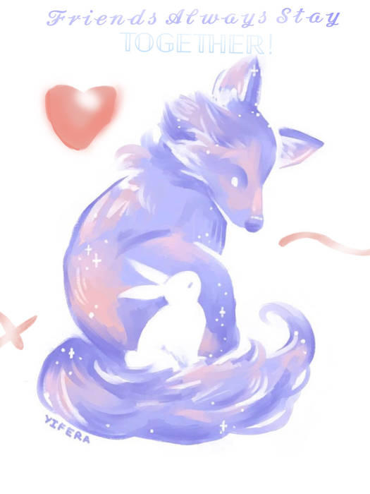 Fox X Rabbit fox and bunny by foxy1o on DeviantArt
