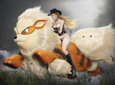 Cowgirl Trish and Arcanine