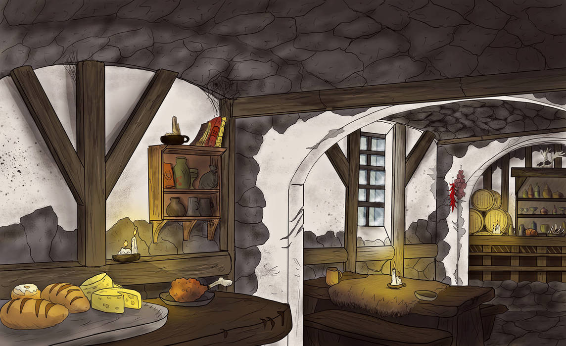 Stonehill Inn, colored (Lost Mine of Phandelver) by BBWoofs on DeviantArt
