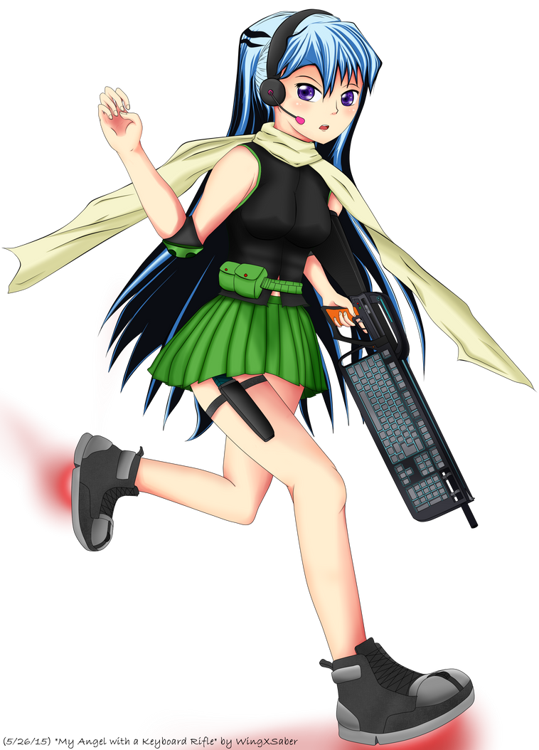 Keyboard Warrior, Keyboard Rifle, Mouse Boots by WingXSaber on DeviantArt