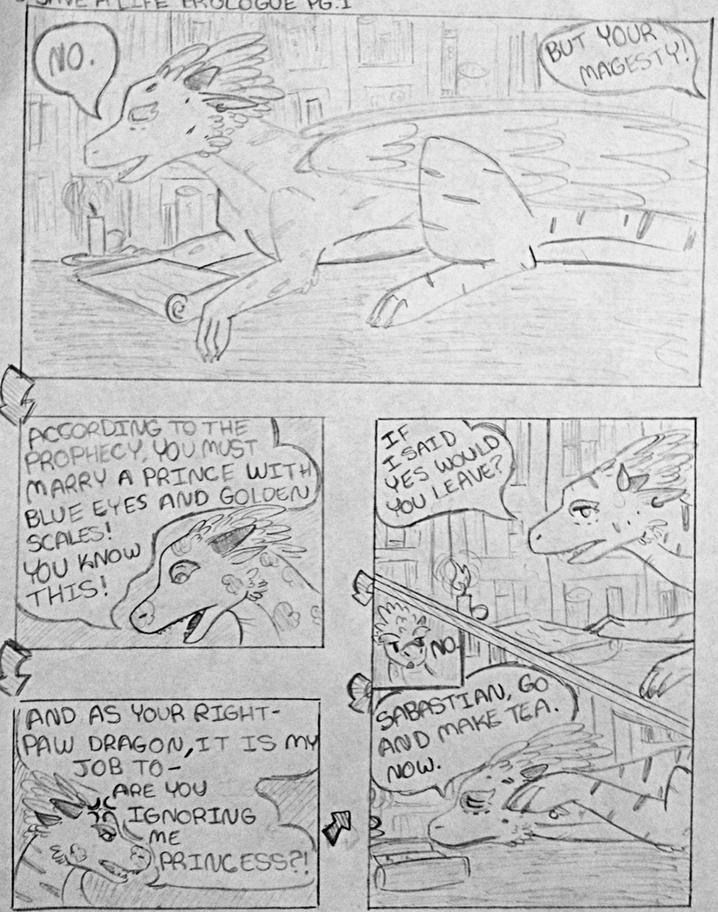 To Save a Life Comic Prologue Page 1