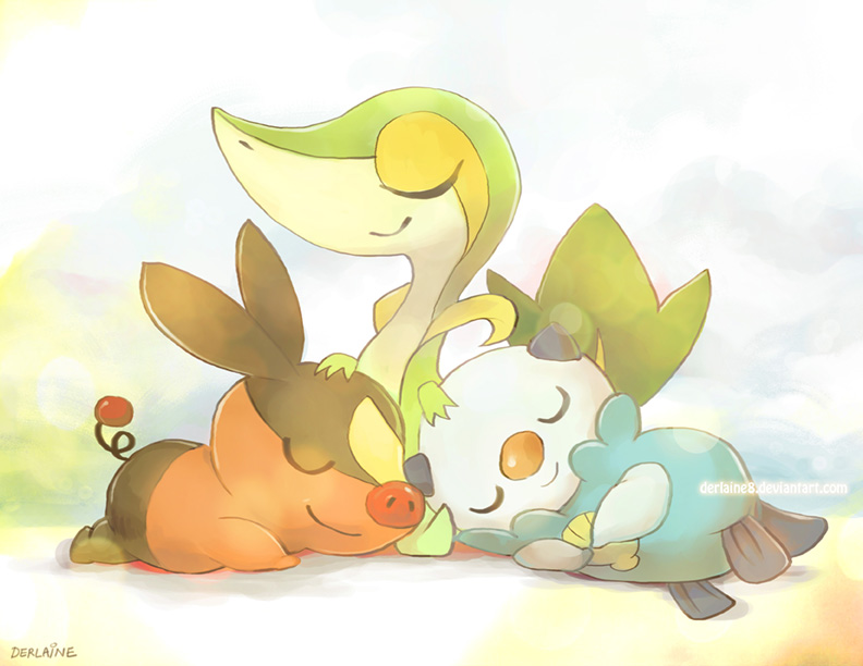 Pokemon BW Starters by Derlaine8 on DeviantArt