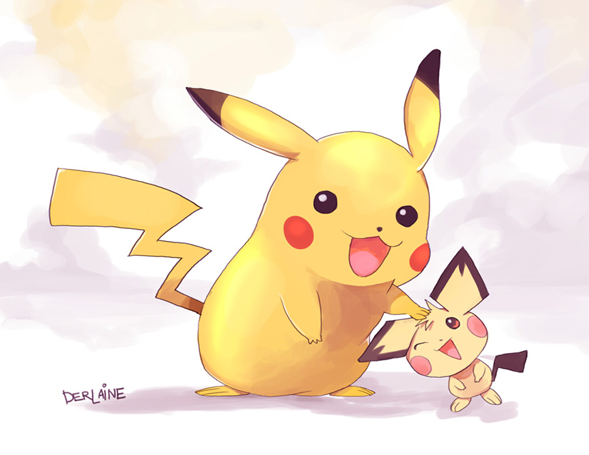 Pikachu and Pichu