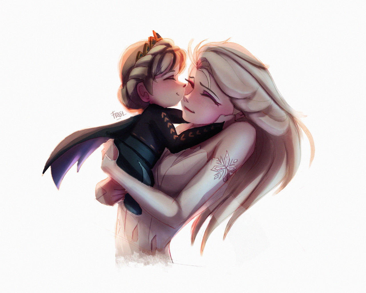 Elsa And Baby Anna by frostharmonic on DeviantArt