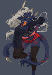 Commission - Snarky Tiefling