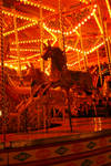 Carousel Horses at Night