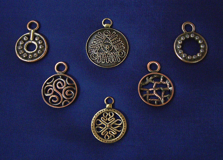 Round amulets