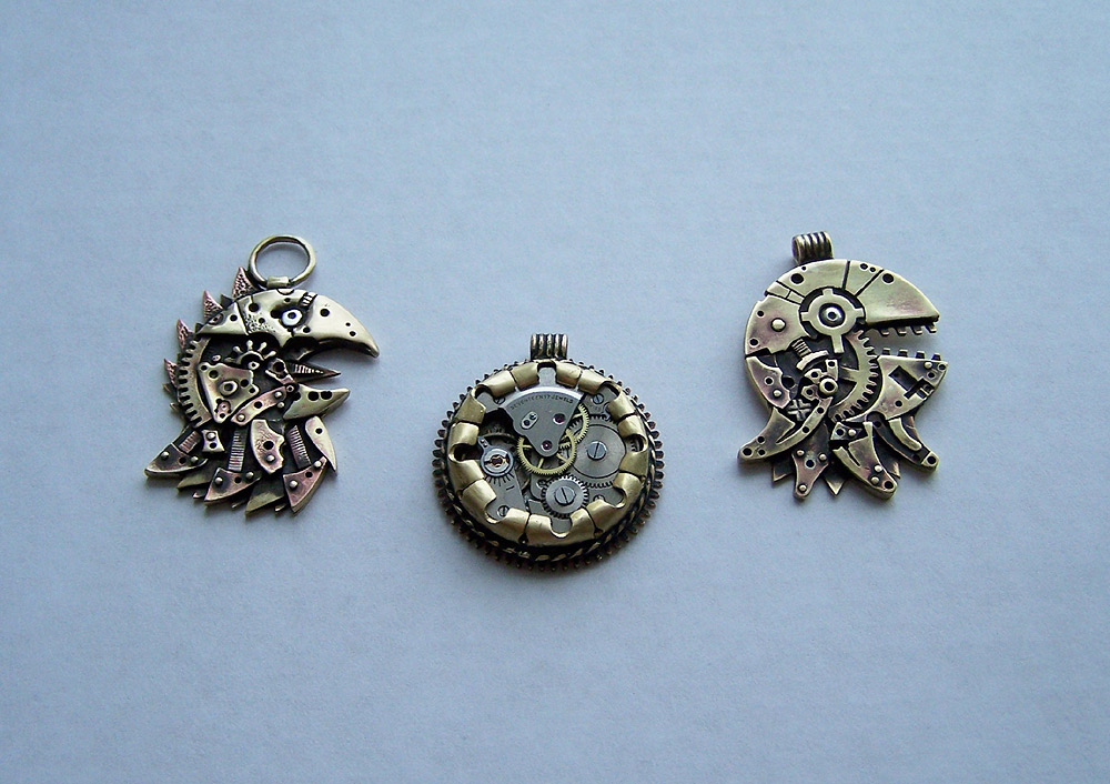 Clockpunk pendants 3 by Astalo
