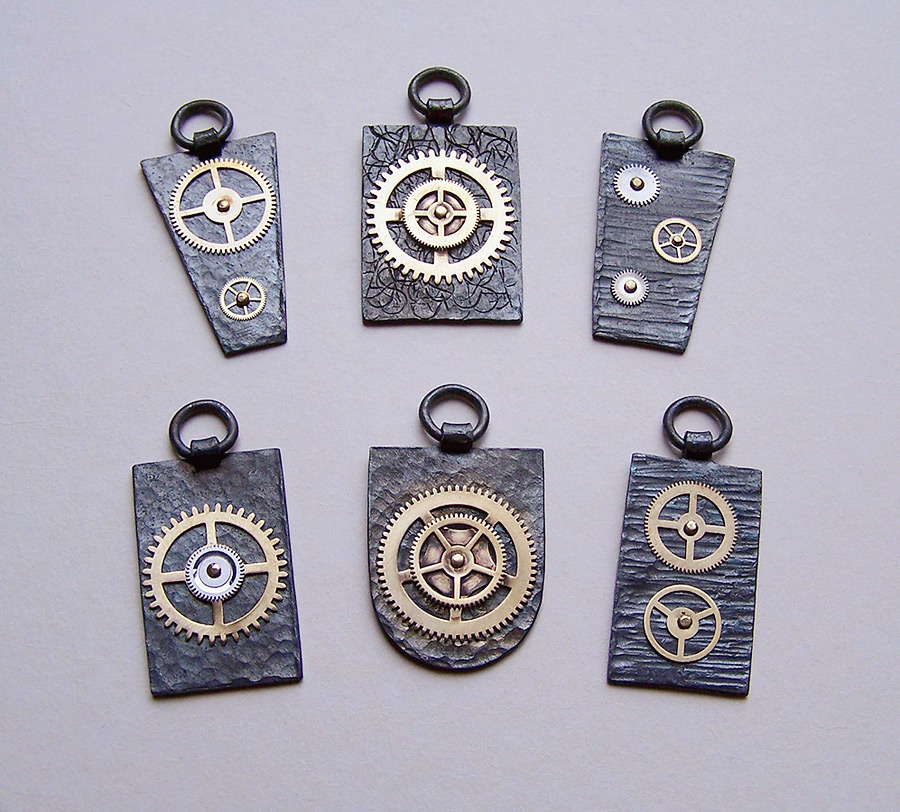 Clockpunk pendants 4
