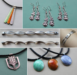 Jewelry from recycled silver