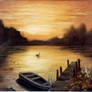'Boat At Sunset'