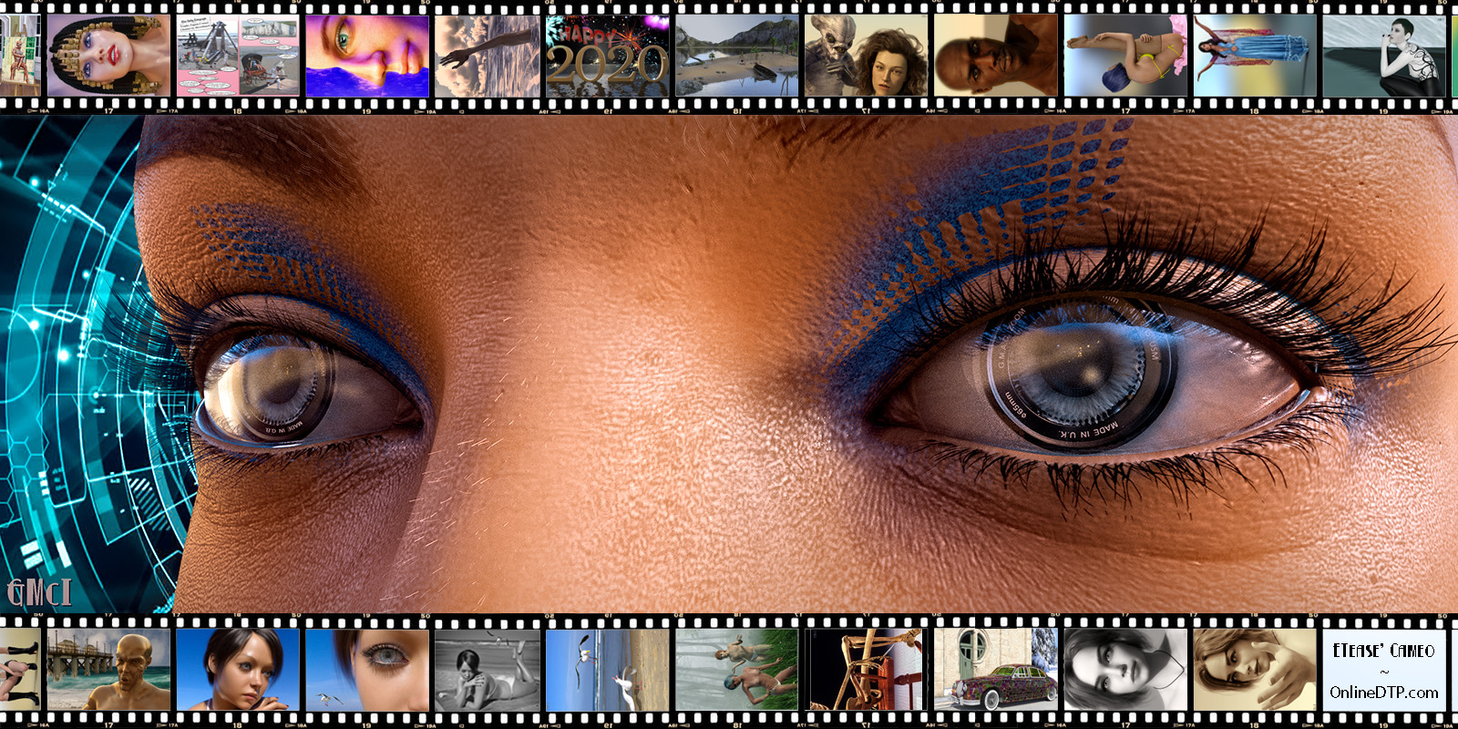 Lenticular-Eyes-Based Banner for Dev Art - Mar 202